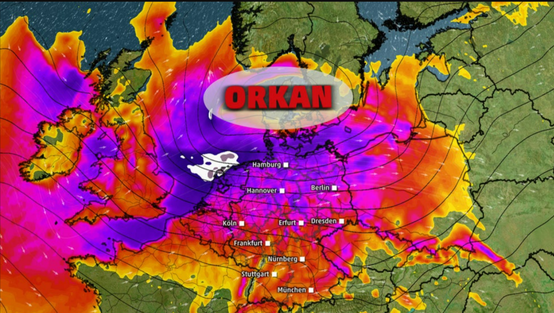 Orkan-Warnung für Weihnachten! Meteorologen bestätigen es: Deutschland erwartet ein schweres Unwetter an den Festtagen